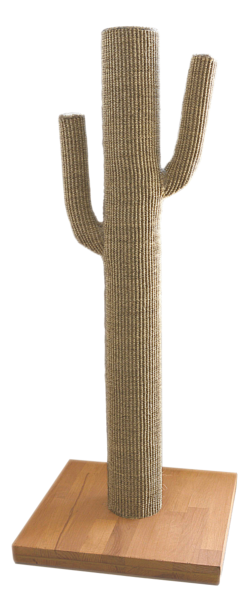 Griffoir design cactus chat HYACINTHE Ht1m diam.11cm pied 40 X 40 cm