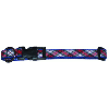 Collier en nylon pour chien "ECOSSAIS" bleu T 3