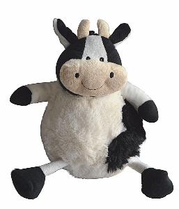 Peluche doudou vache avec cris faible 25 cm pour chien 