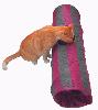 Tunnel à chat frémissant nylon lavable 1 trou 90 cm 