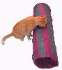 Tunnel à chat frémissant nylon lavable 1 trou 90 cm 