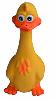 Jouet latex Canard debout  jaune 19 cm pour chien 