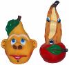 Jouet vinyle  pour chien " fruits " banane ou poire  
