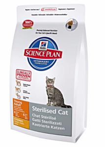 Hill's Science P. chat stérilised jeune adulte poulet ou thon 3.5 kg 