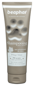 Premium Beaphar Shampoing poil blanc chien edelweiss& lait karité 250