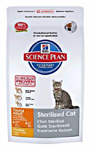 Hill's Sience plan chat stérilised jeune adulte poulet 8kg 