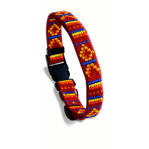 Collier en nylon "Inca" pour chien 45 - 75 cm x 25 mm 