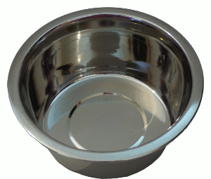 Gamelle en inox pour chien et chat 2,80 L x 24,5 cm