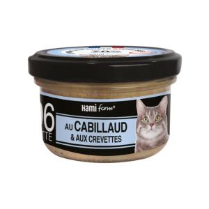 HAMI form cuisiné pour chat recette N°6 Cabillaud/Crevettes 