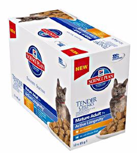 Hill's Sachets repas chat Sénior + 11 ans multi 12 x 85 g