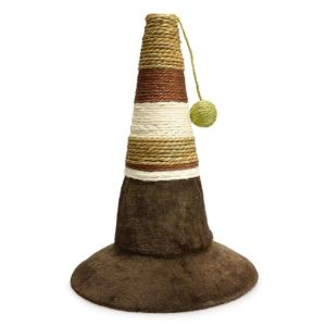Griffoir en forme de cône - beige/marron/blanc - 32 x 32 x 47 cm