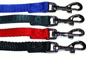Laisse nylon pour chien 120 cm x 18 mm (noir,rouge,bleu,vert clair)