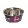 Gamelle inox antidérapante pour chien et chat Motif 13 cm 500 ml