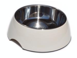 Gamelle inox 13 cm + support plastique 350 ml 17.5 x 6 cm  chien chat