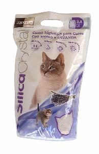 Litière Silica Crystal Désodorisante lavande pour chat 3.8L