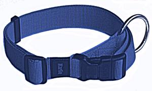 Collier nylon réglable, anneau de force pour chien 30 - 45cm x 15mm