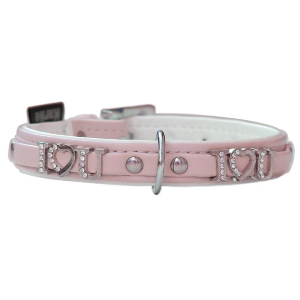 Collier pour chien motif "I Love You" 37 cm x 16 mm