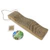 Griffoir en carton en forme de vagues - pour chats - 46 x 12 x 5 cm
